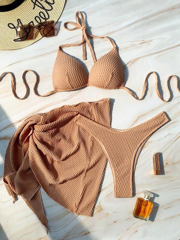 Sexy Split Three Piece Swimsuit