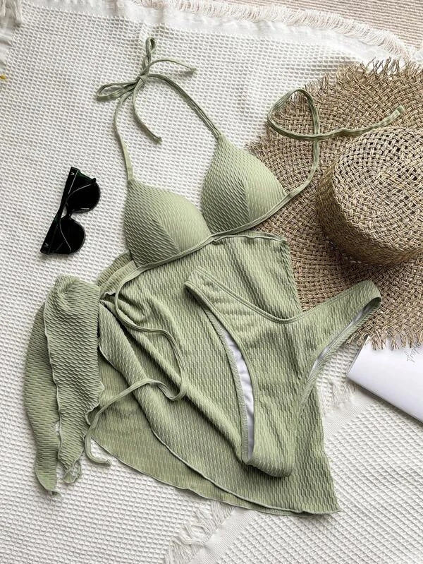 Sexy Split Three Piece Swimsuit