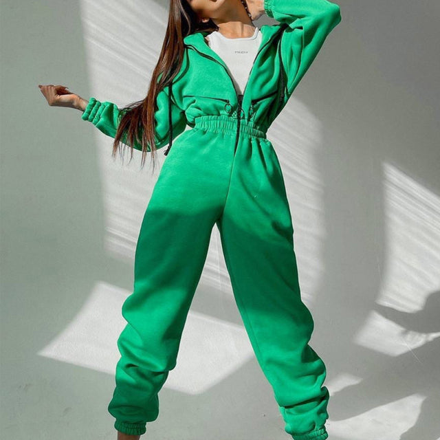 Basic Hoodie Two Piece Set