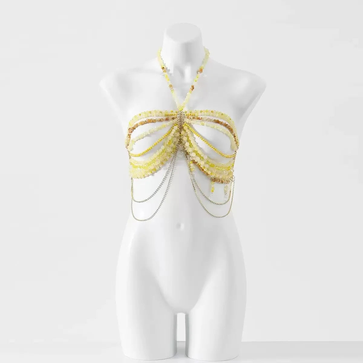 Beaded Bikini Bra Top