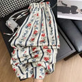Floral Silk Wide Leg Pants