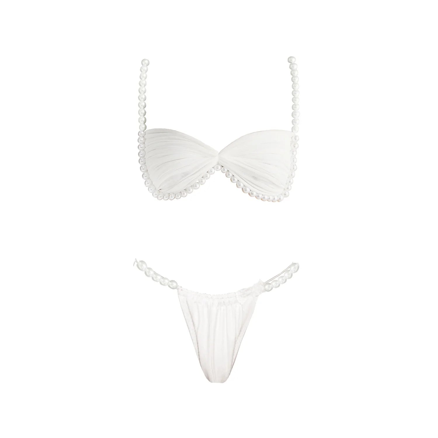 Beaded or Pearled 3pcs Bikini