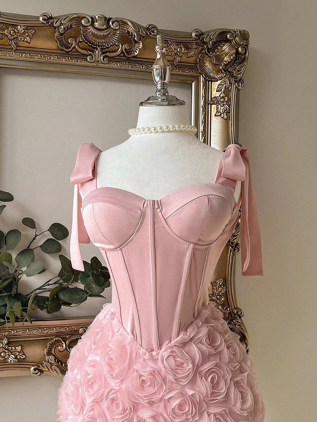Floral Three-Dimensional Dress