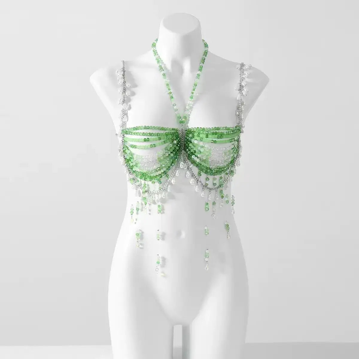 Beaded Bikini Bra Top