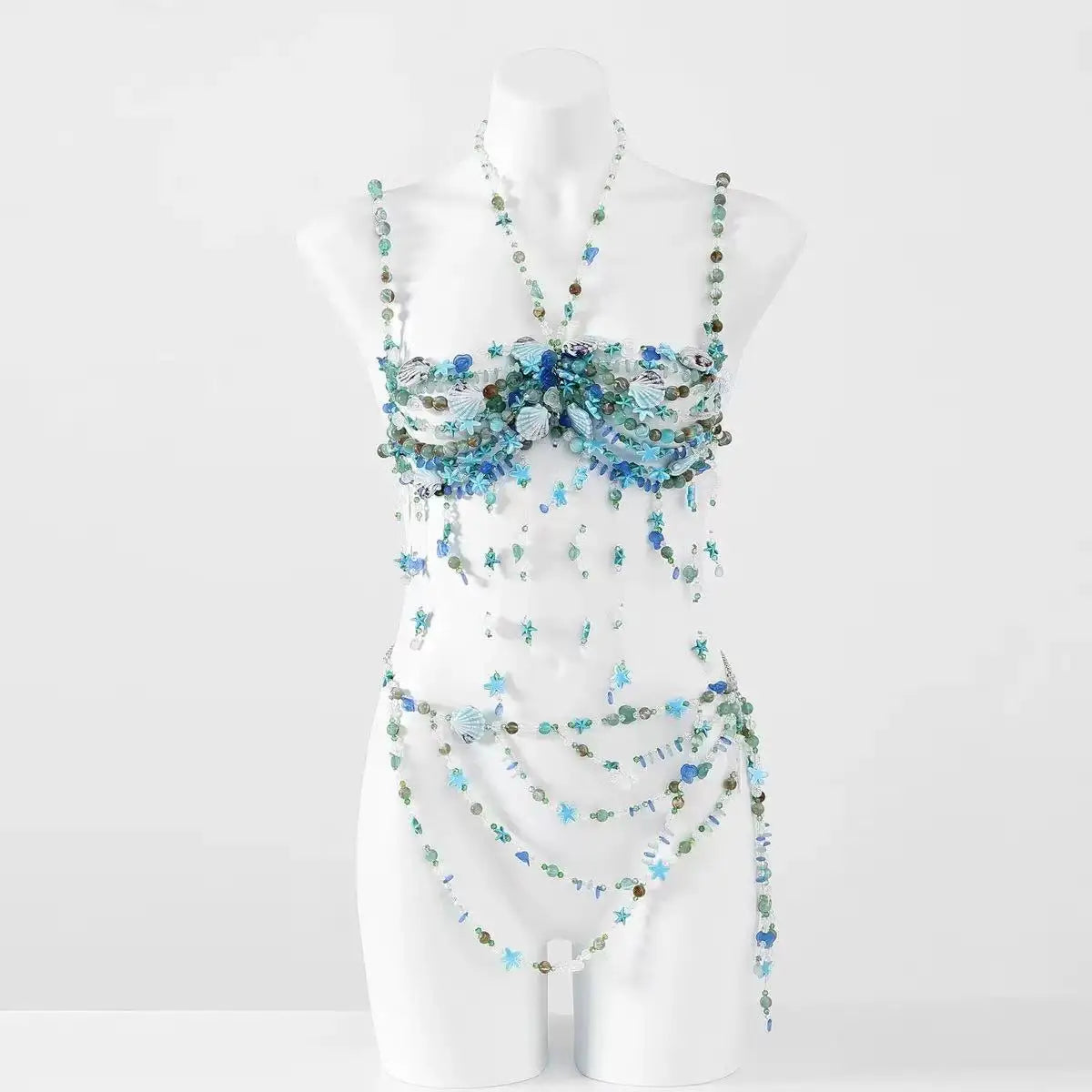Beaded Bikini Bra Top