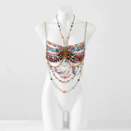 Beaded Bikini Bra Top