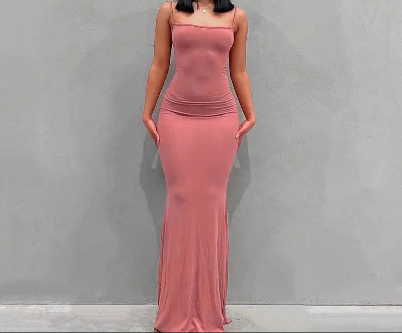 Sleeveless Backless Sexy Maxi Dress