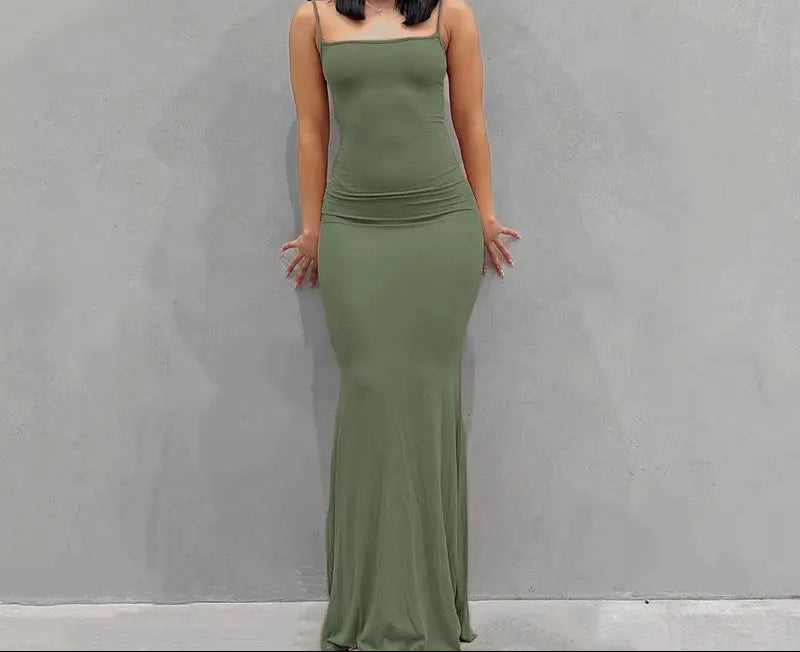 Sleeveless Backless Sexy Maxi Dress
