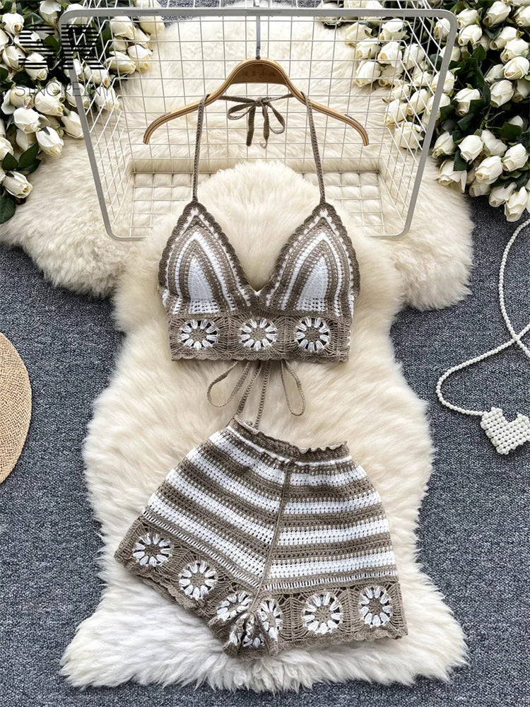 Beach Vacation 2pcs Knit Set