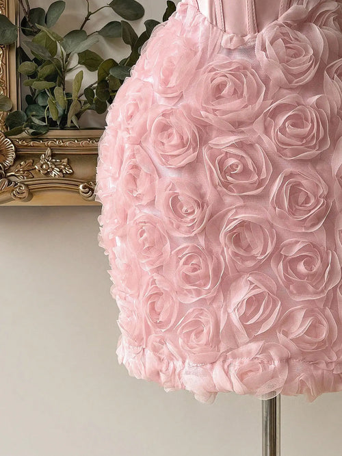 Floral Three-Dimensional Dress