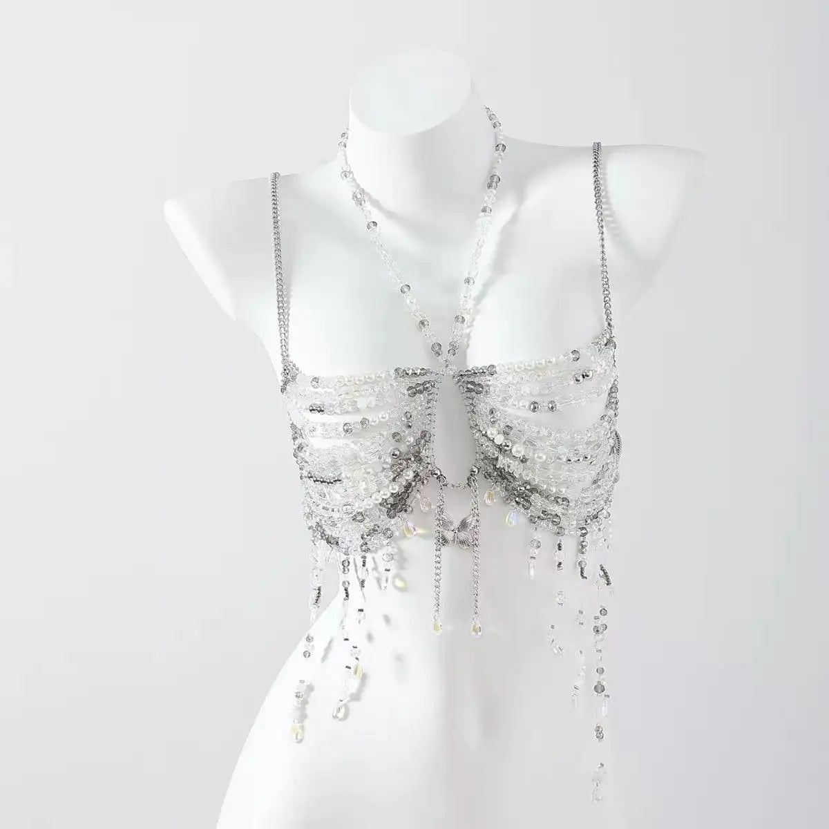Beaded Bikini Bra Top
