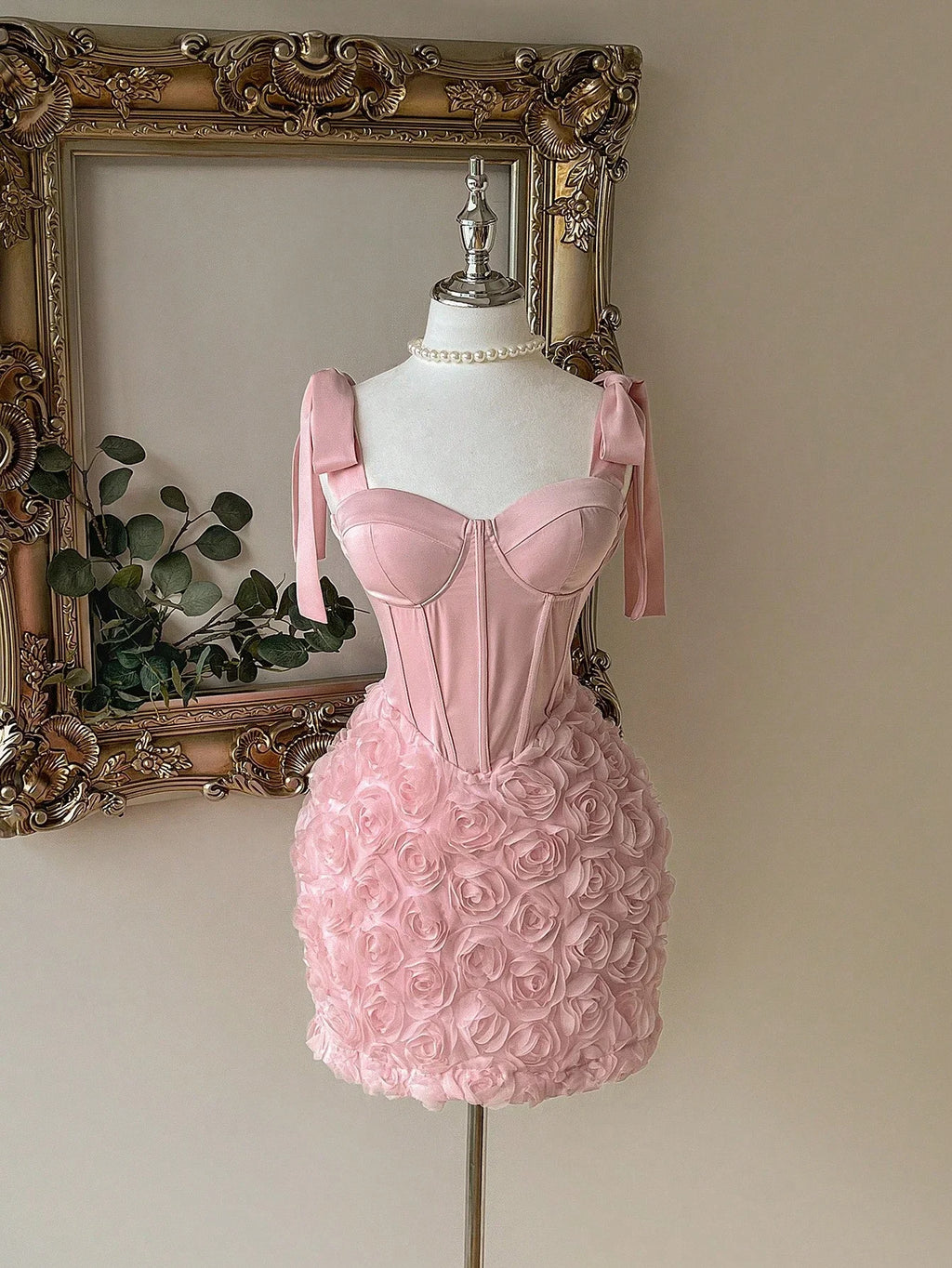 Floral Three-Dimensional Dress