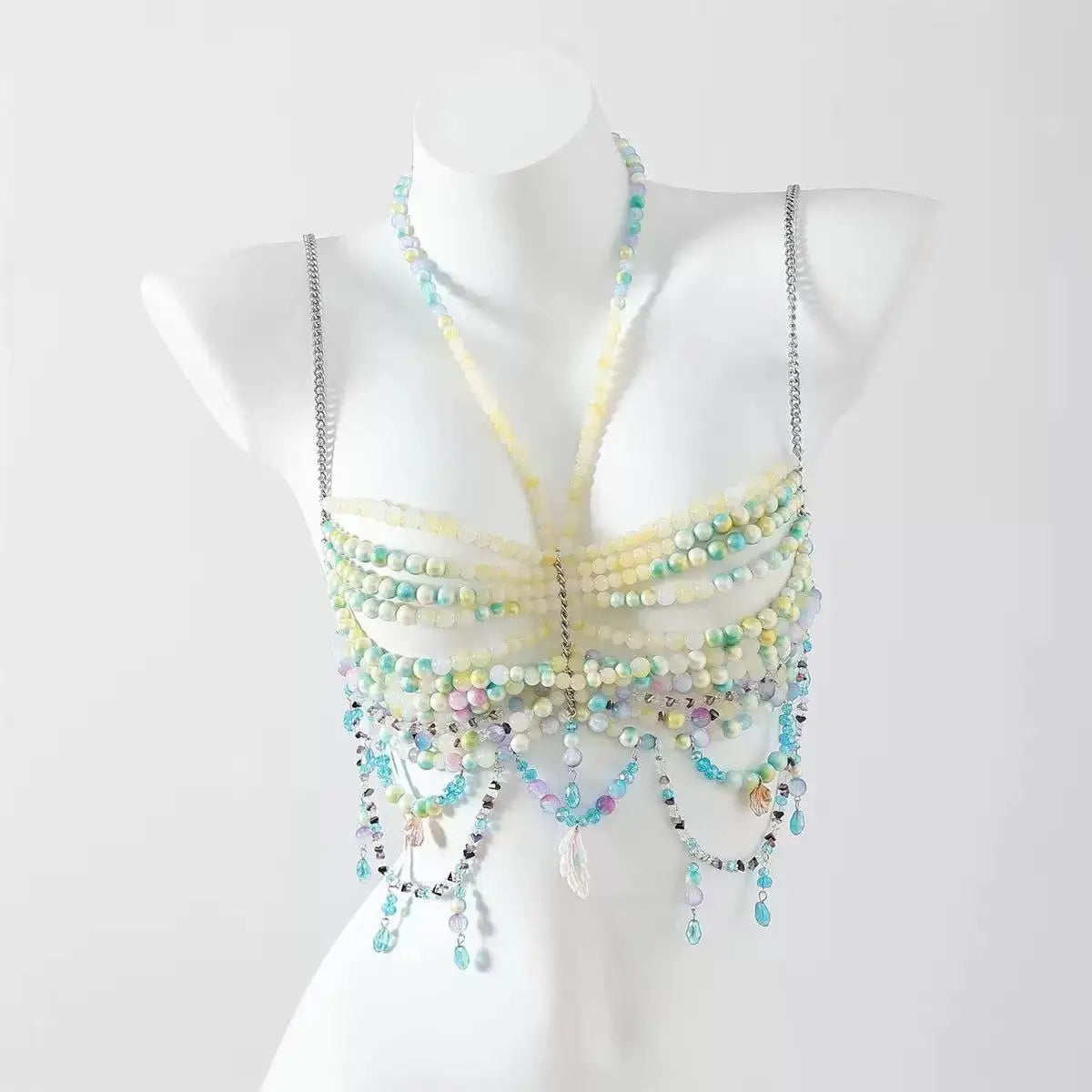 Beaded Bikini Bra Top