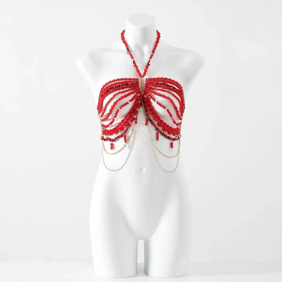 Beaded Bikini Bra Top