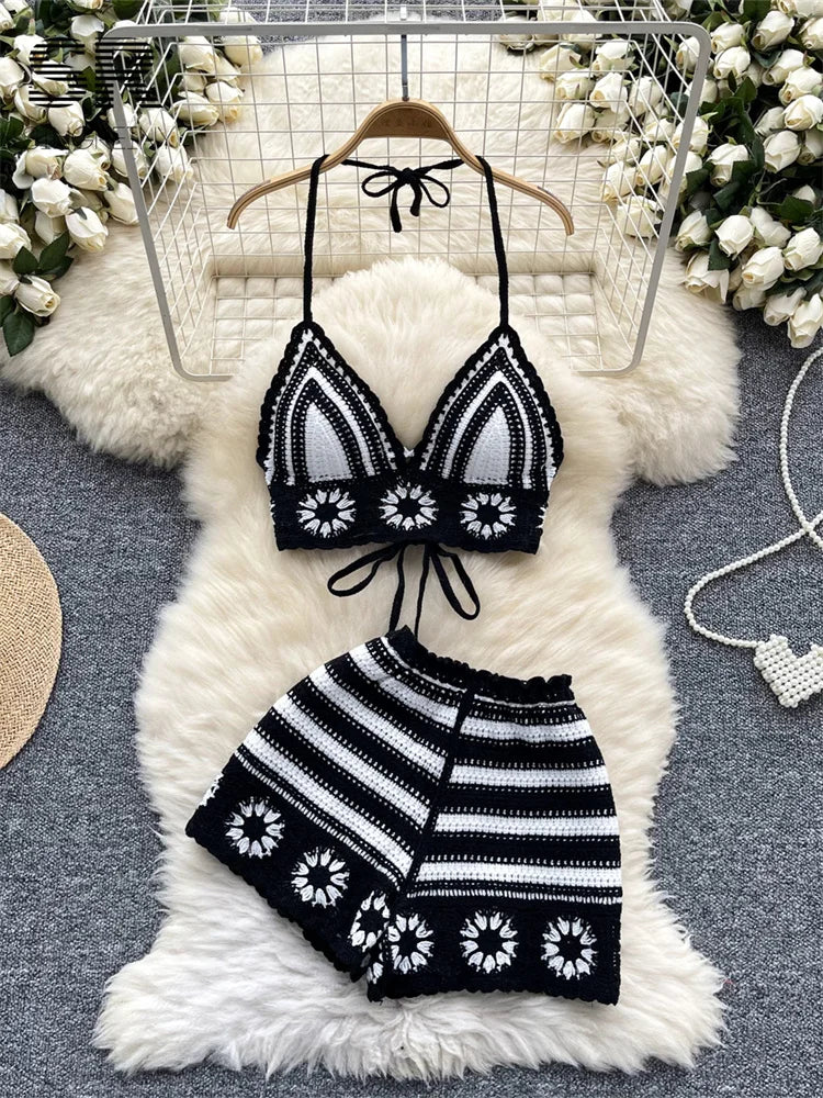 Beach Vacation 2pcs Knit Set