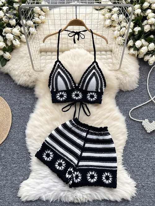 Beach Vacation 2pcs Knit Set