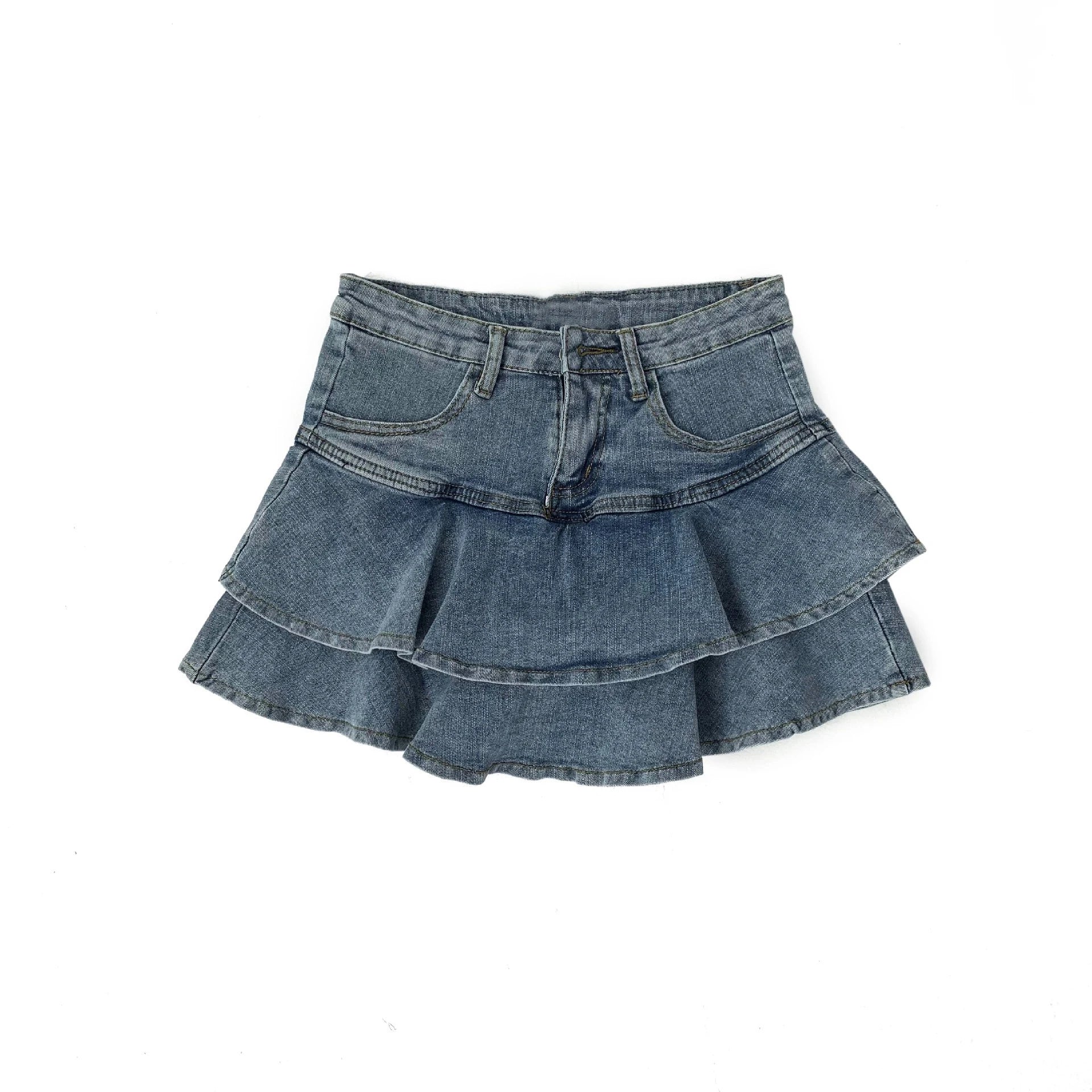 Vintage Denim Skort