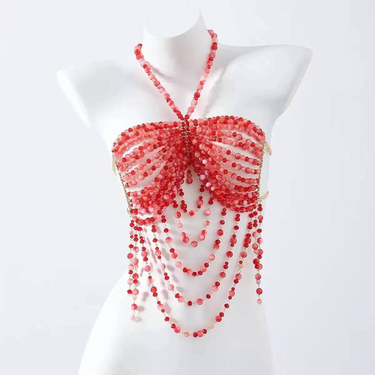 Beaded Bikini Bra Top