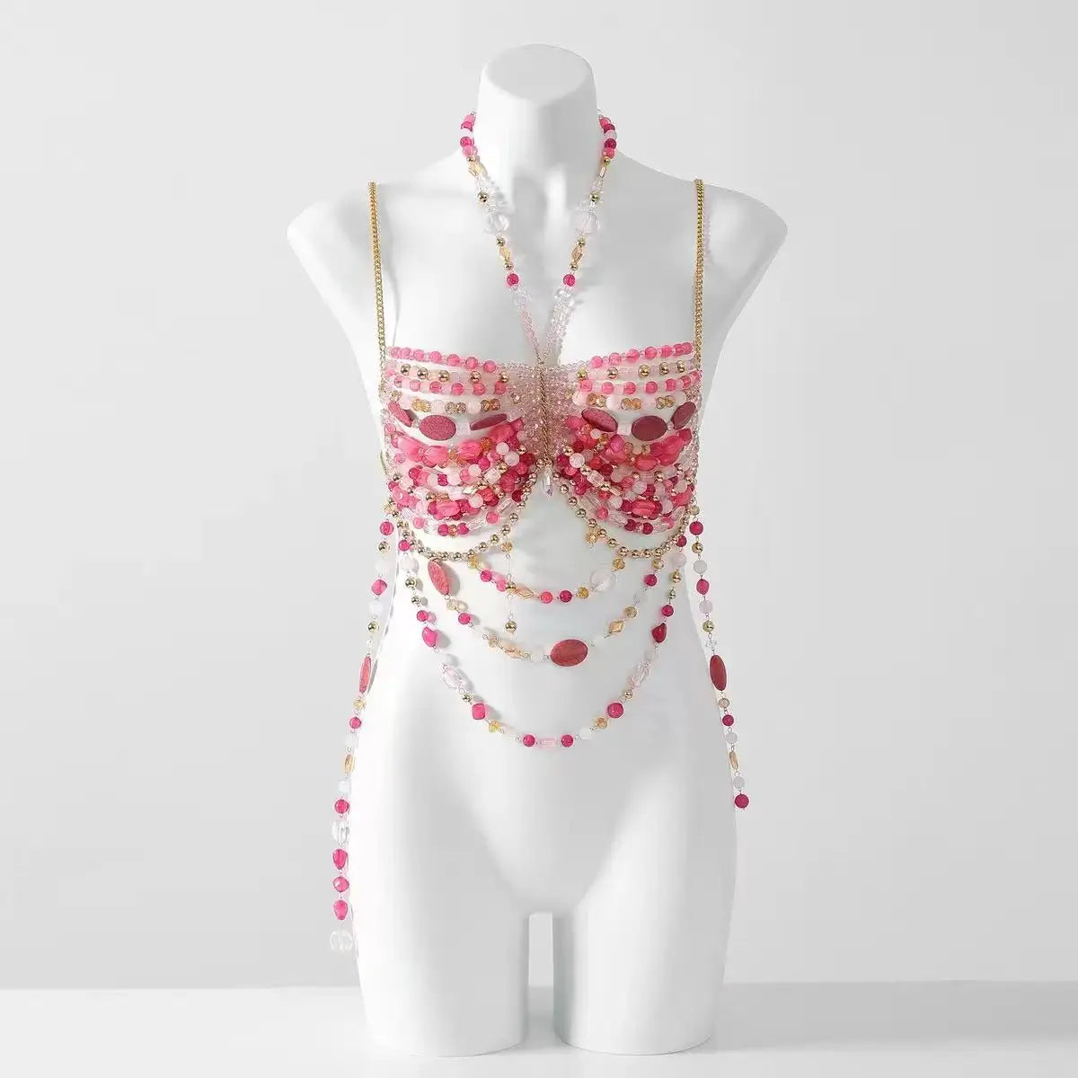 Beaded Bikini Bra Top