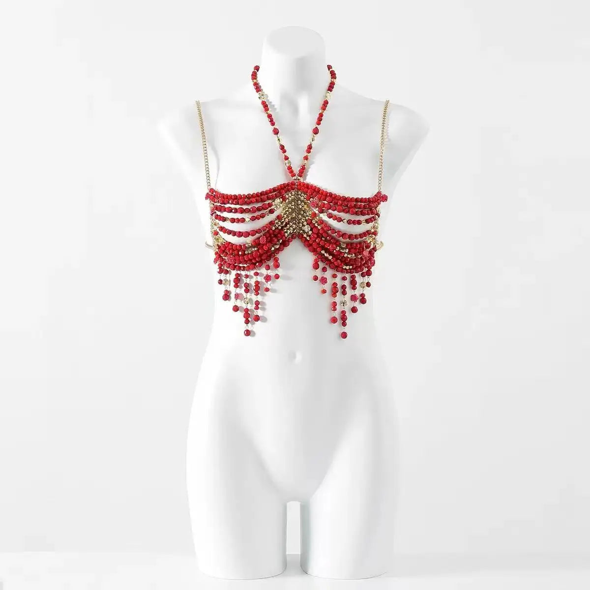 Beaded Bikini Bra Top