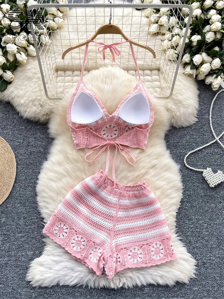 Beach Vacation 2pcs Knit Set