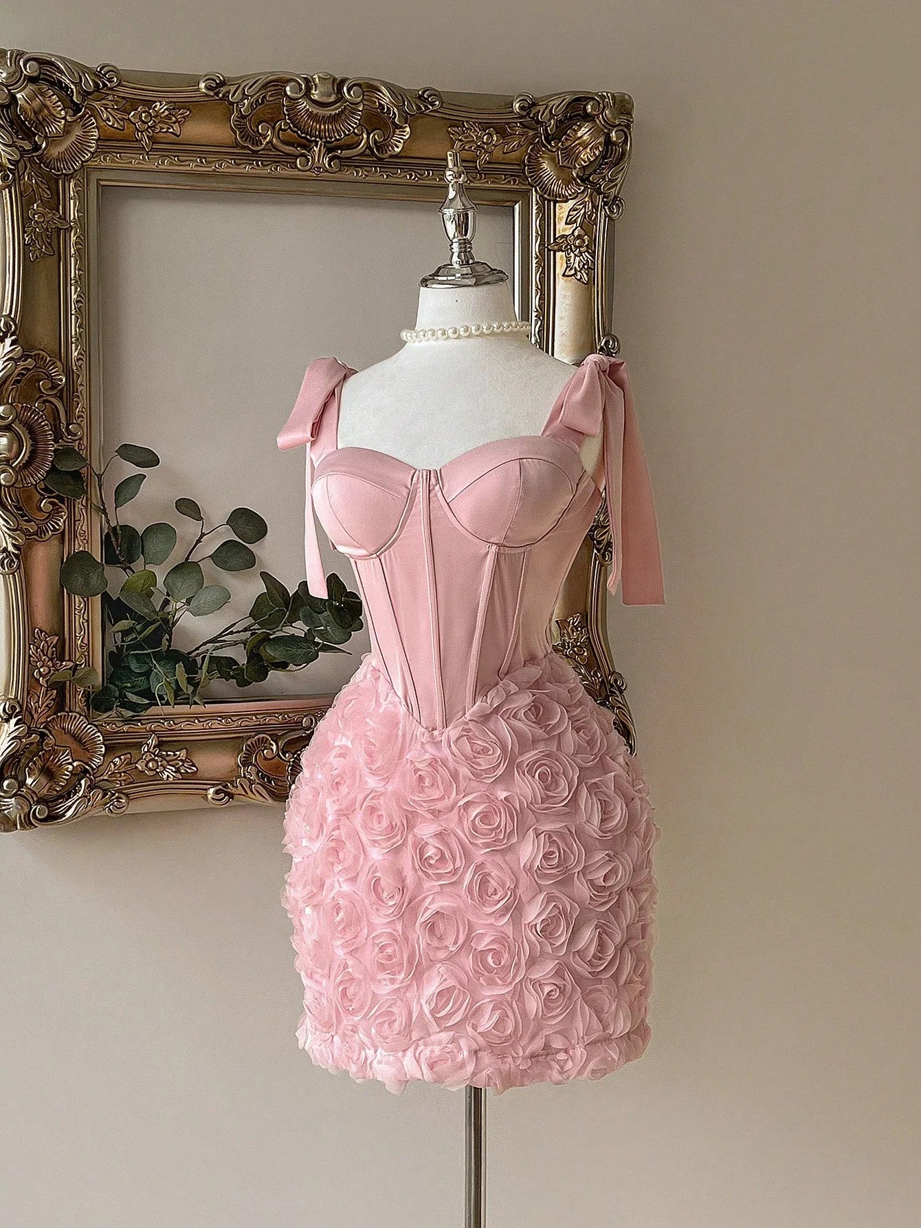 Floral Three-Dimensional Dress
