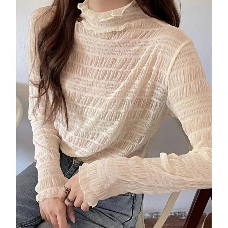 Floral Lace Sexy Mesh Top