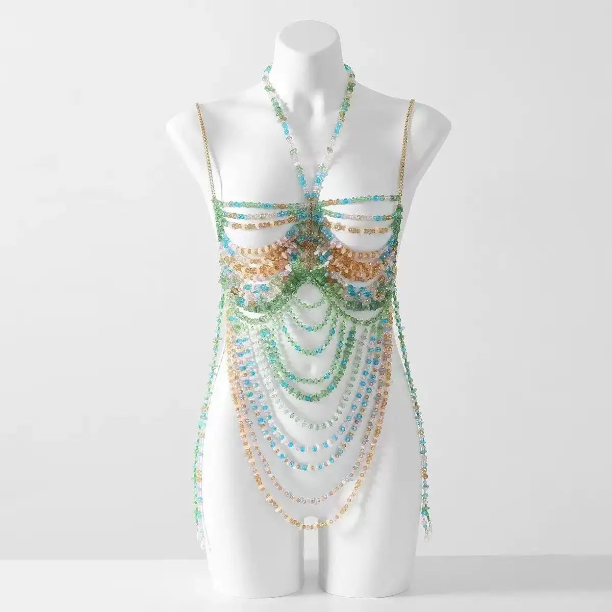 Beaded Bikini Bra Top