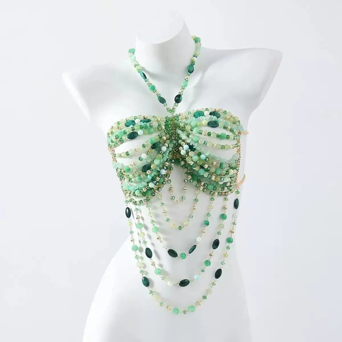Beaded Bikini Bra Top