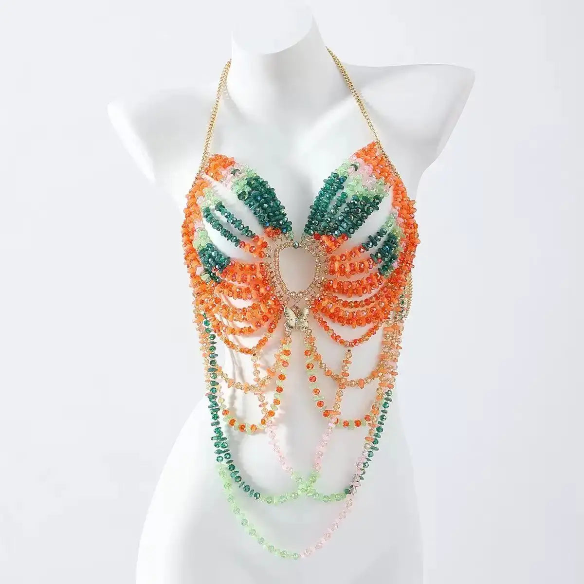 Beaded Bikini Bra Top