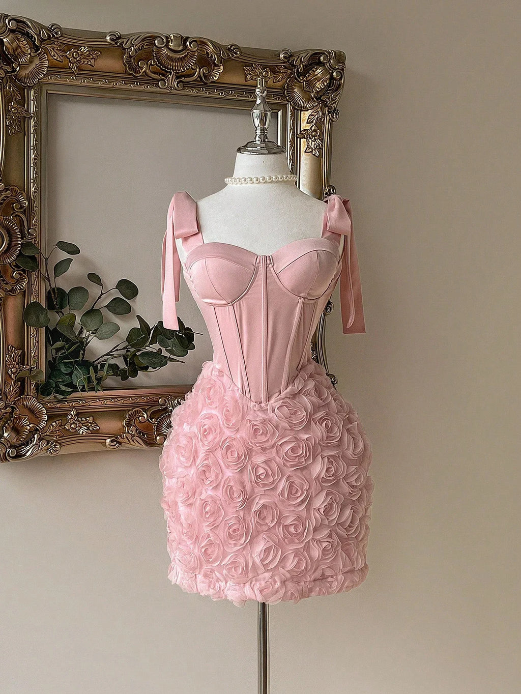 Floral Three-Dimensional Dress