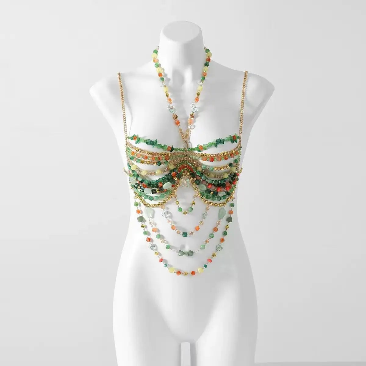 Beaded Bikini Bra Top