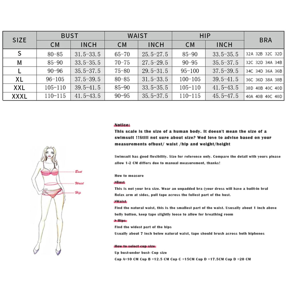 Beaded or Pearled 3pcs Bikini