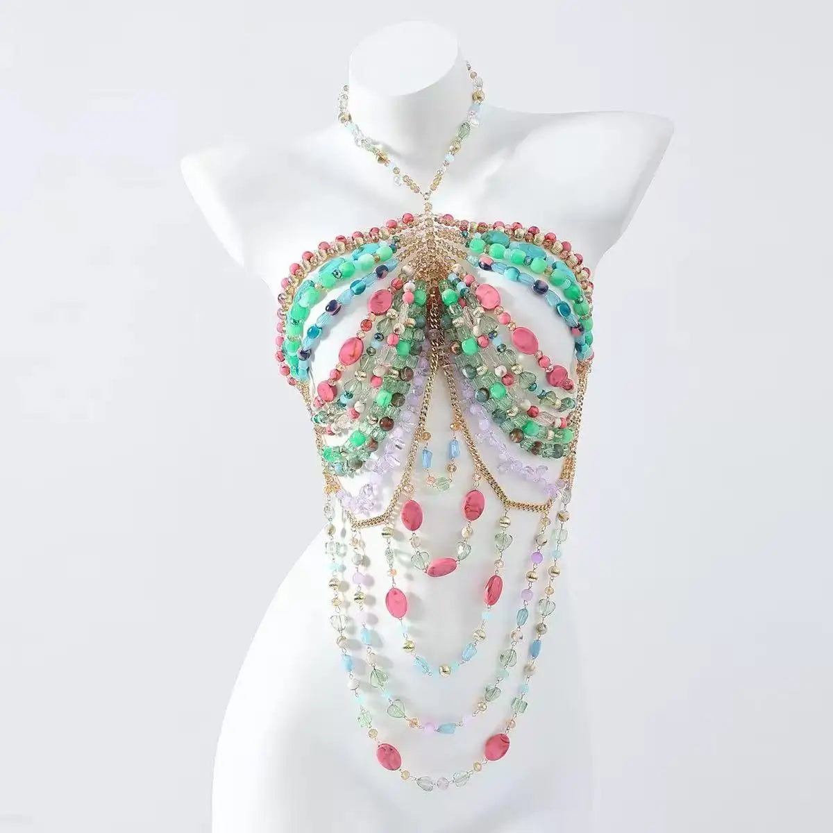 Beaded Bikini Bra Top