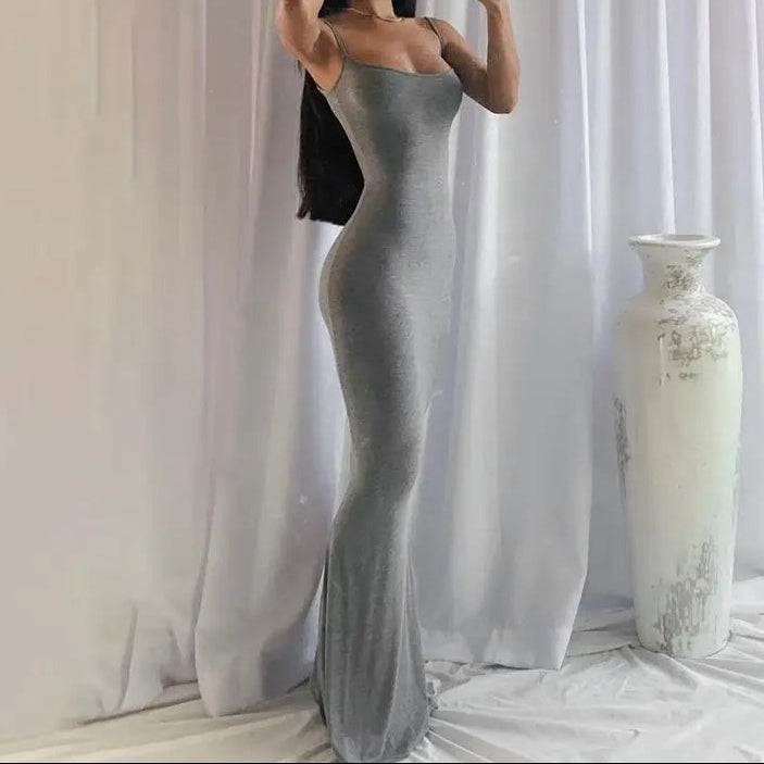 Sleeveless Backless Sexy Maxi Dress