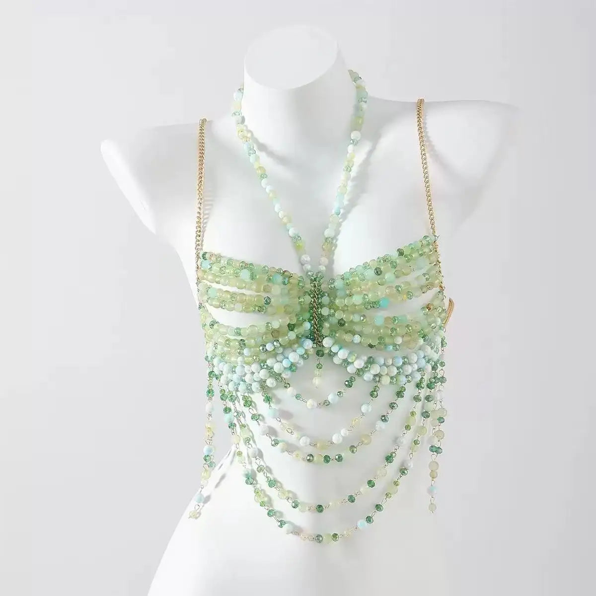 Beaded Bikini Bra Top