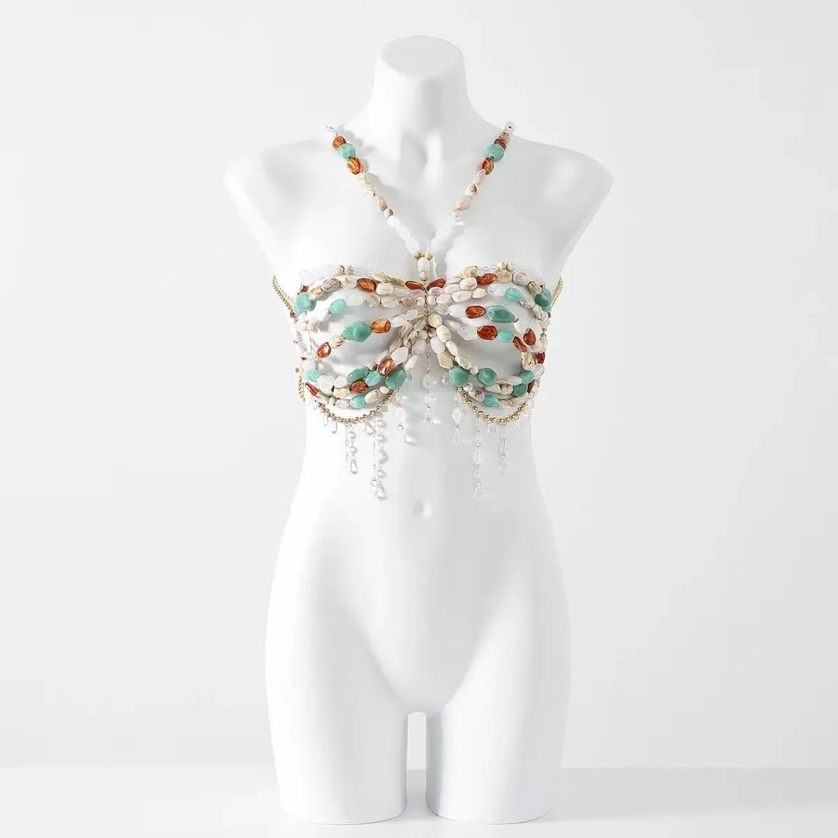 Beaded Bikini Bra Top