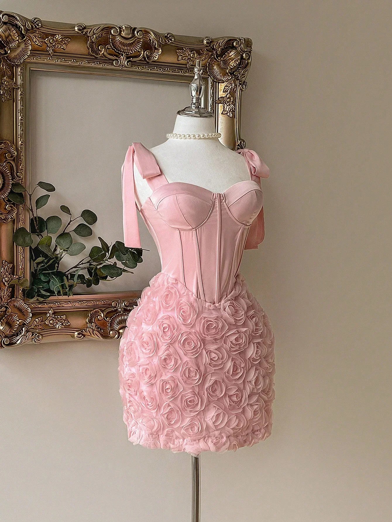 Floral Three-Dimensional Dress