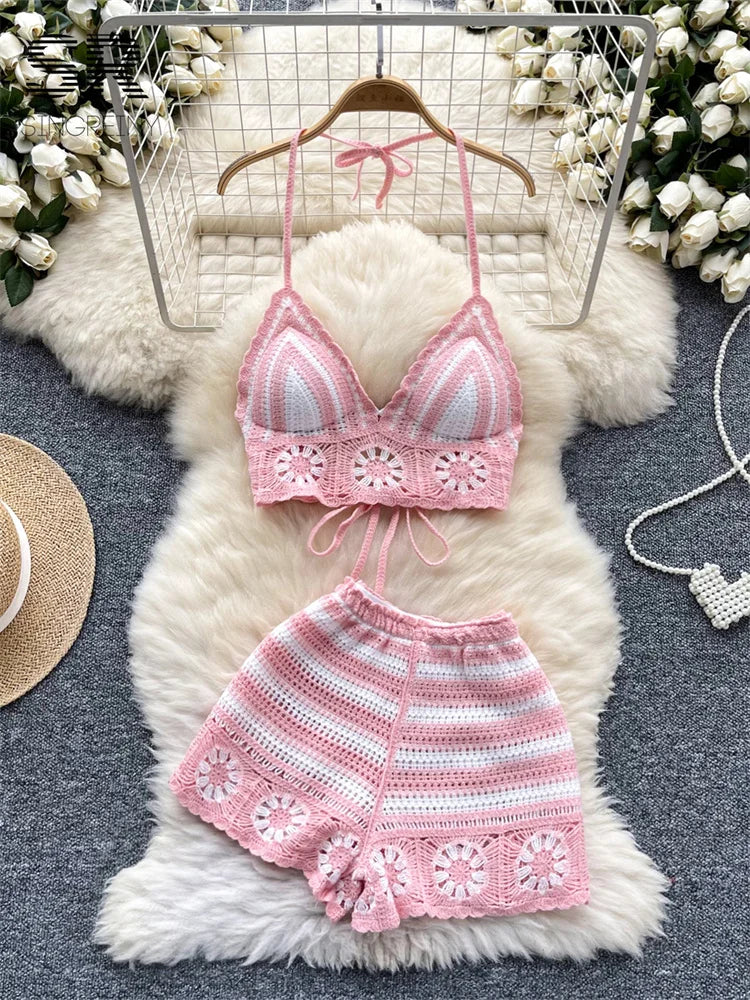 Beach Vacation 2pcs Knit Set