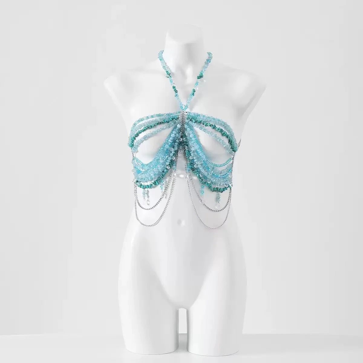 Beaded Bikini Bra Top