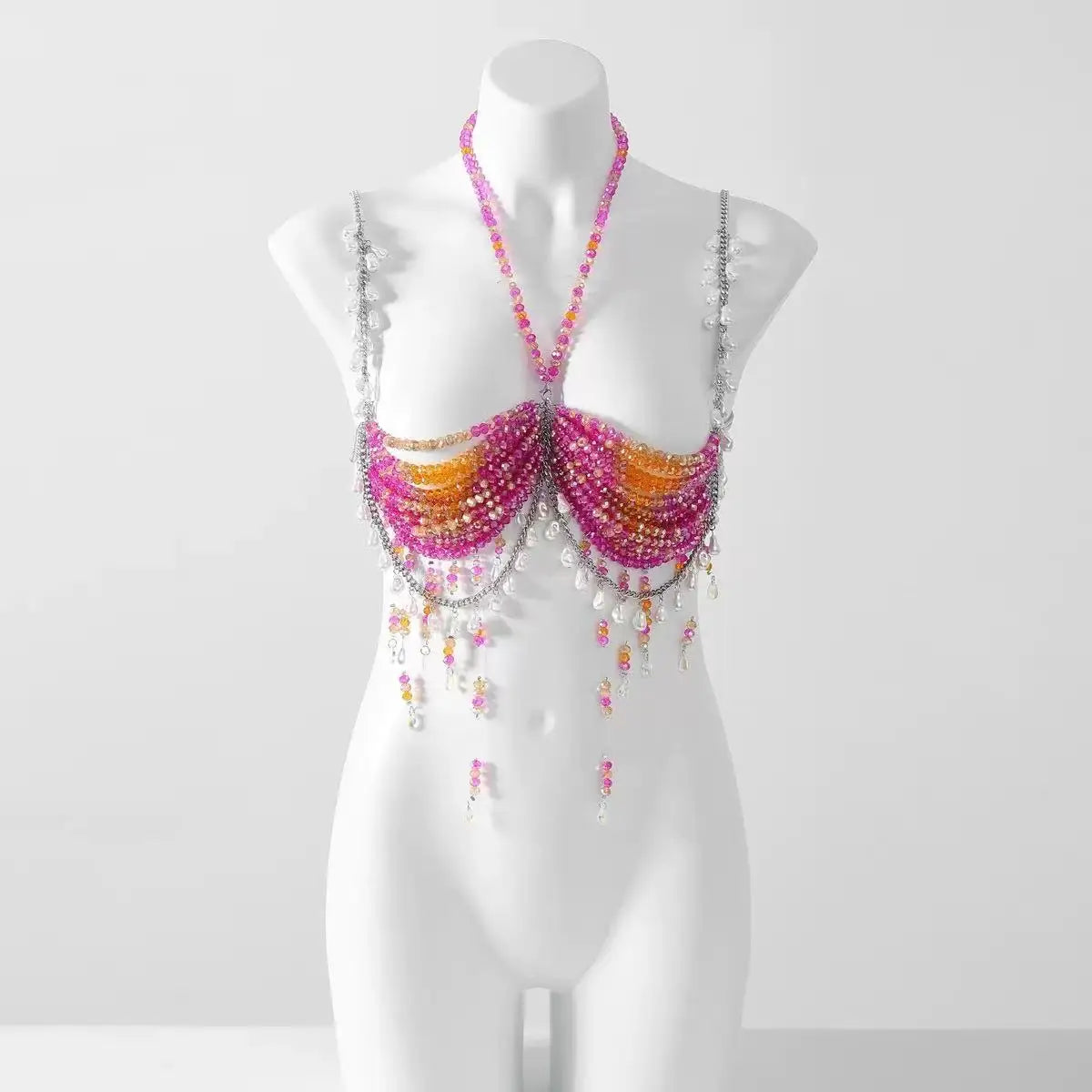 Beaded Bikini Bra Top