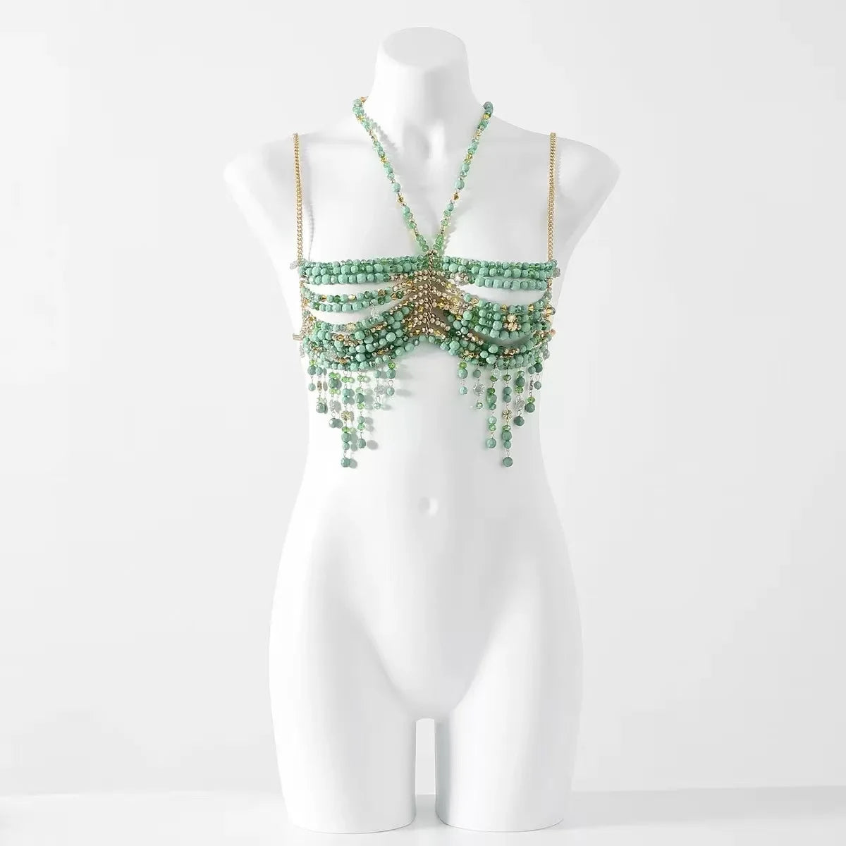 Beaded Bikini Bra Top