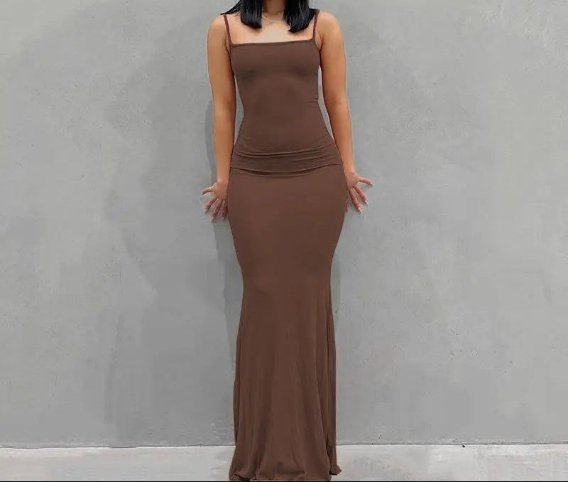 Sleeveless Backless Sexy Maxi Dress
