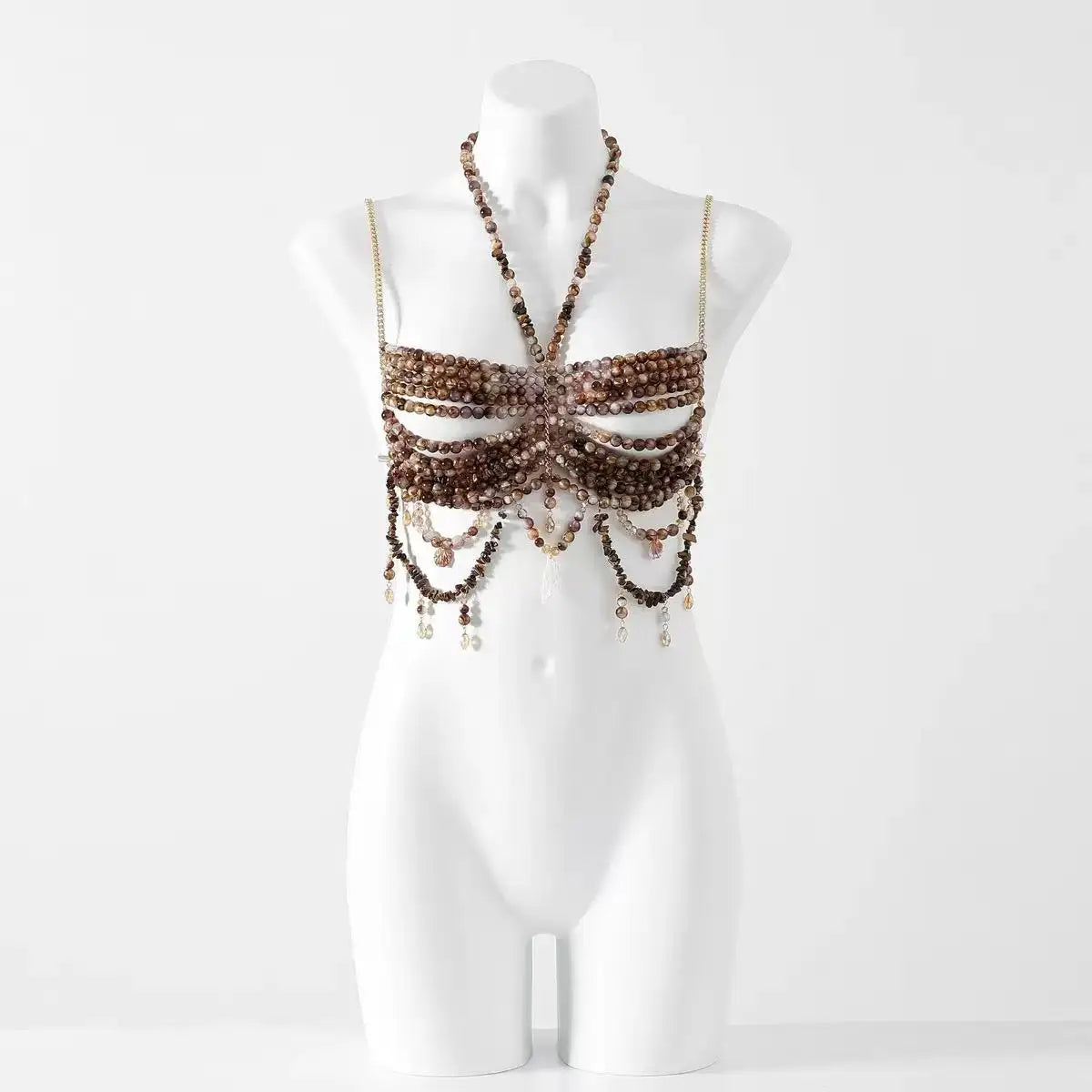 Beaded Bikini Bra Top