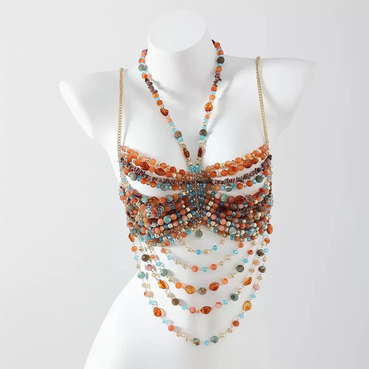 Beaded Bikini Bra Top