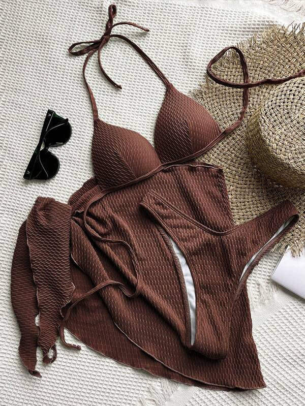Sexy Split Three Piece Swimsuit