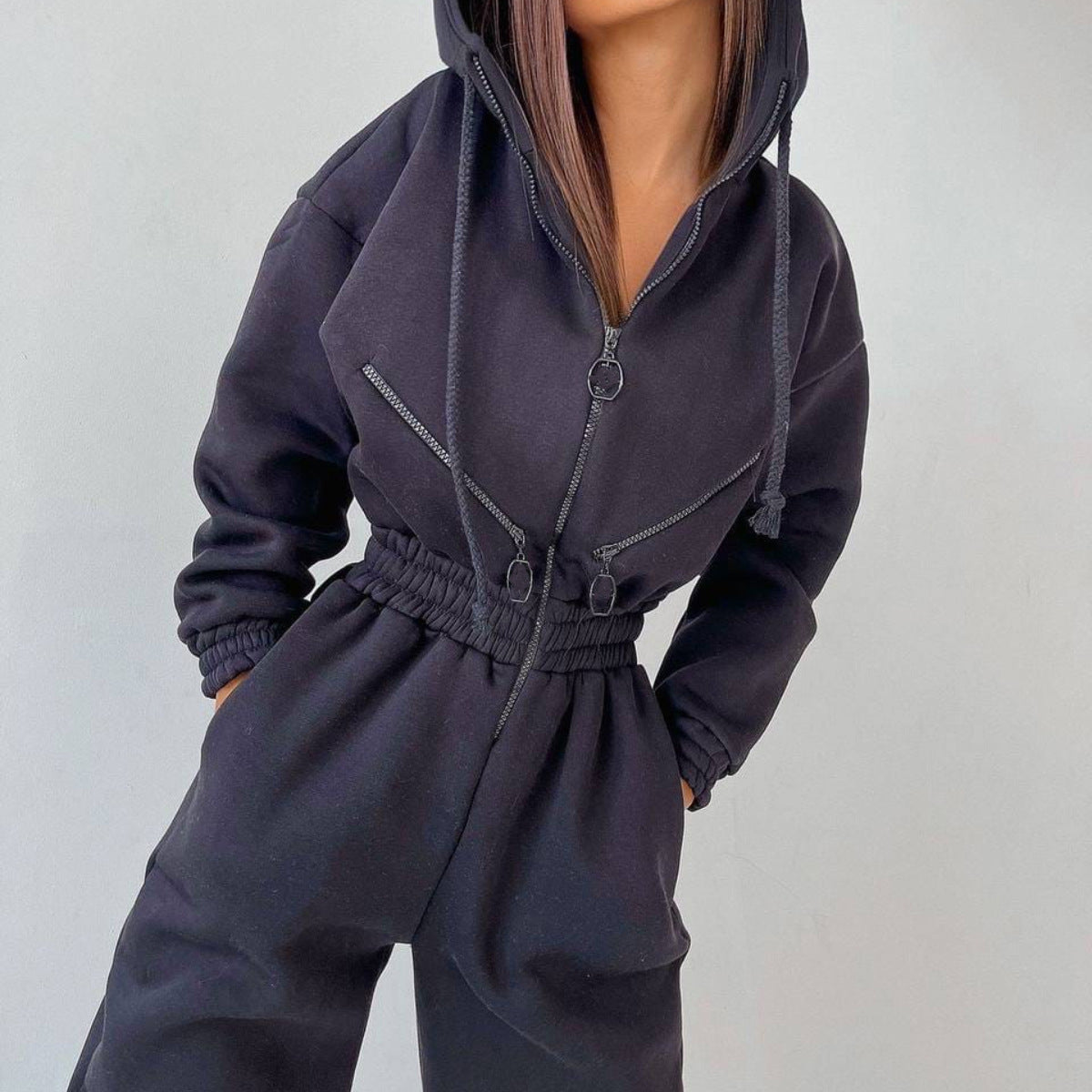 Basic Hoodie Two Piece Set